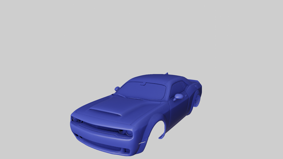 dodge dmn 2018 car sport luxary racing body 3d print model - Mito3D