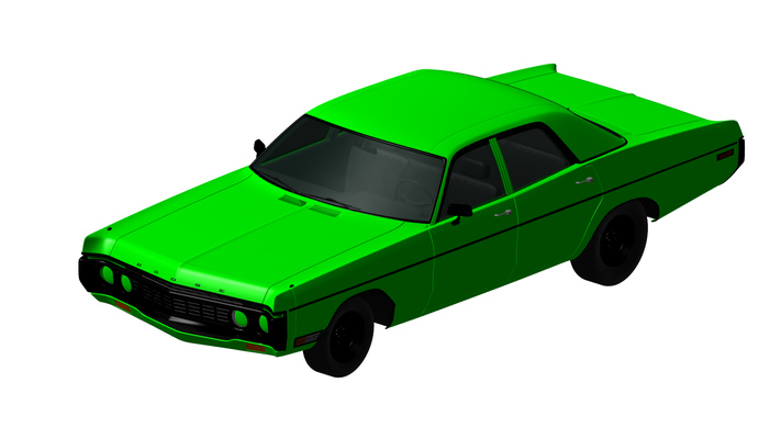 dodge polara 1969 game chevrolet car auto vehicle automobile transport rc ar vr game ready augmented reality virtual car3d 3d print model - Mito3D