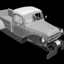 dodge power wagon 1946 rc-Körper Architektur LKW tamiya salebulding jeep gladiator rc scx traxxas rc4wd axial 3d print model - Mito3D