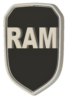 dodge ram emblem 3d print model - Mito3D
