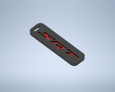 dodge srt logo emblem keychain keyring gm general motors key fashion design 3d print model - Mito3D