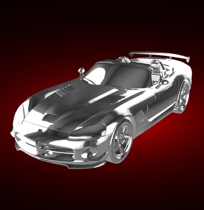 dodge viper srt-10 acr roadster suv automobile car vehicle rally race sports derby supercar gt 3d print model - Mito3D