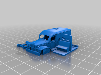 Esquive wc54 ambulance facile impression remix 1 87 3d 3d print model - Mito3D