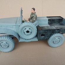 ausweichen wc 51 1 6 Rahmen rc Wagen Körper wwii Kit LKW Armee Krieg wc51 3d print model - Mito3D