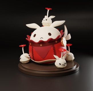 dodoko Genshin Einschlag Anime Karikatur Spiel Spielzeug Figur 3d print model - Mito3D