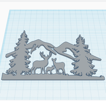 doe deer nature animal fir mountain decor wall 3d print model - Mito3D