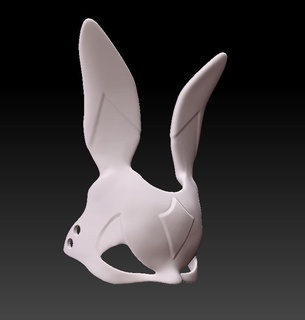 Damhirschkuh Maske Hase 3d Cosplay 3d print model - Mito3D