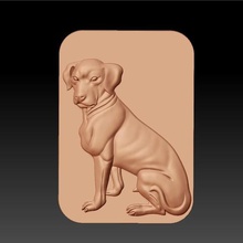 Hund Kunst Tier pet Dekorative Dekoration bas-relief carving Anhänger Schmuck Skulptur Muster 3d cnc 3d print model - Mito3D