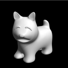 dog art 3d printing stl file 3d print model - Mito3D