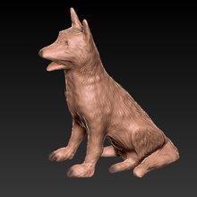 perro art escultura la estatua animal 3d print model - Mito3D