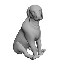 chien 3d modèle fbx obj stl transport Jeu art personnage irréel libre plate forme gréé Animé mixeur max cinéma 3d print model - Mito3D