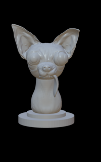 perro animal 3d print model - Mito3D
