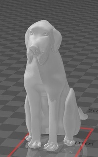 chien génial Danois 3d print model - Mito3D