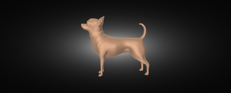 dog model sculpture art design statue 3d print model - Mito3D