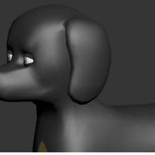 perro juego los juguetes animal art 3d print model - Mito3D