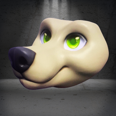 dog - mask 3d print model - Mito3D
