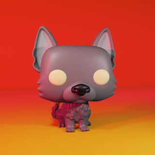 dog 2 funko pop custom art toys 3d print model - Mito3D