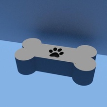 chien biscuit étain gadget animal 3d print model - Mito3D