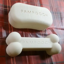 dog bone & bar soap molds aminal doggy pet accessory 3d print model - Mito3D