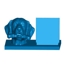 cão osso negócio cartão suporte expansível animal titulares escritório 3d print model - Mito3D