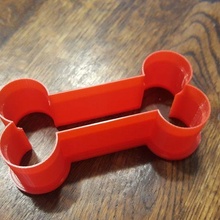 dog bone cookie cutter biscuit kitchen dining 3d print model - Mito3D