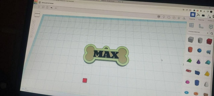 dog bone plate mascot 3d print model - Mito3D