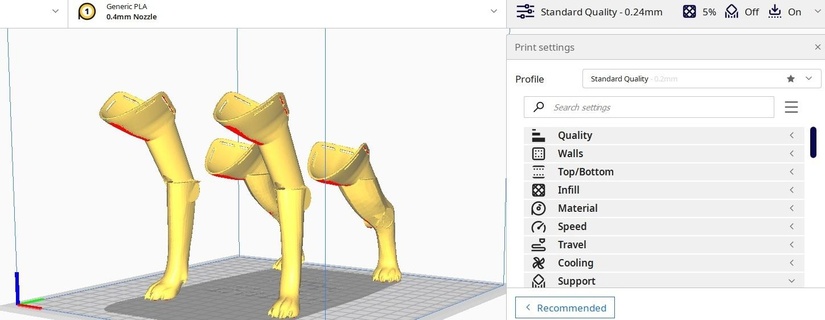 köpek kedi protezler hayvan 3d print model - Mito3D