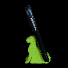 chien cellule téléphone titulaire soutien iphone Téléphone tablette Collier Nom assiette 3d print model - Mito3D