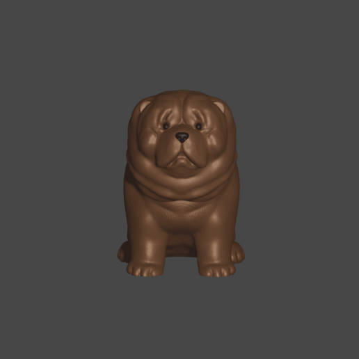 Hund chow chow-chow verschiedene blender ender sculpo Schwämme pelzigen tragen mascot 3D print model - Mito3D