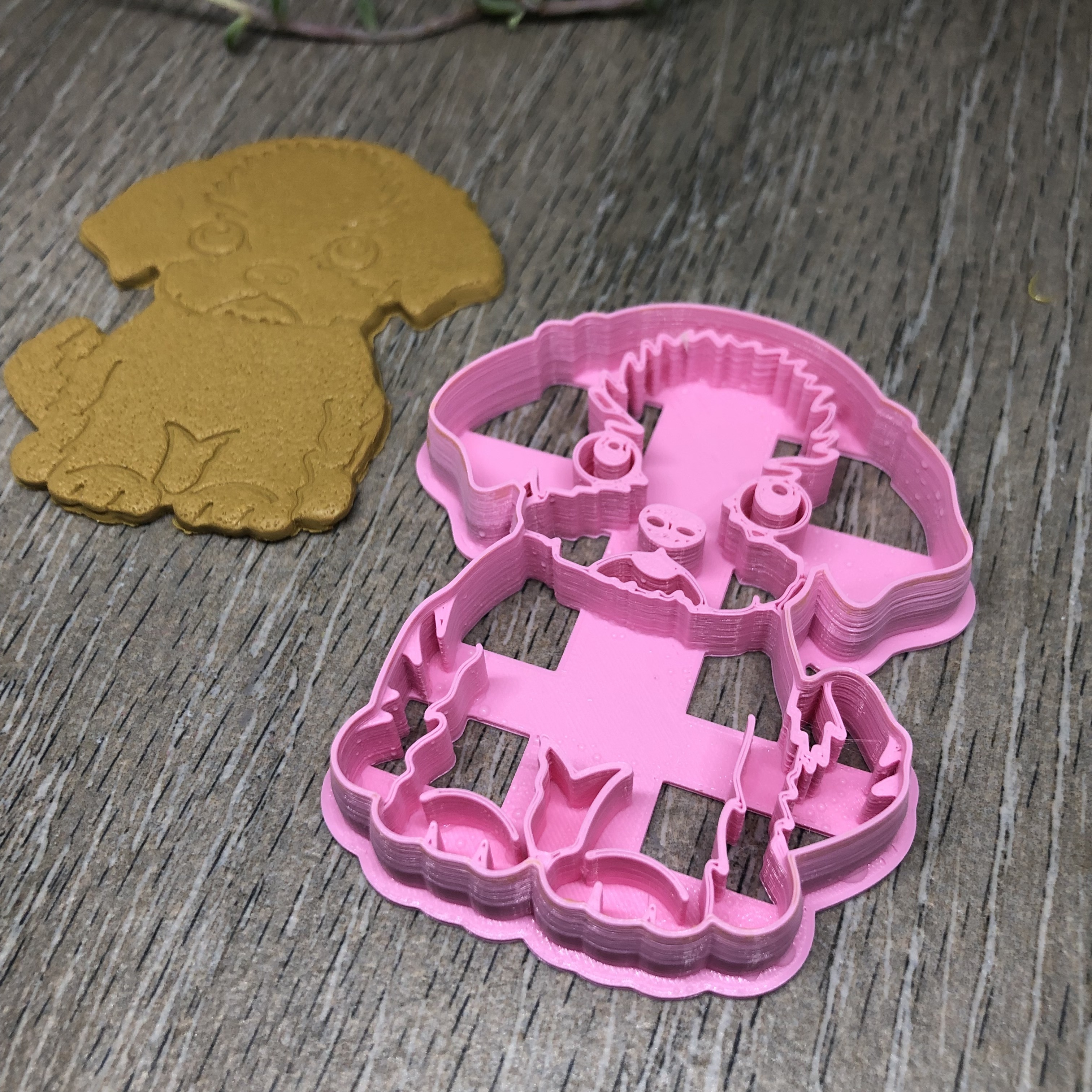 köpek kurabiye kesici kalıbı fondan 3D print model - Mito3D