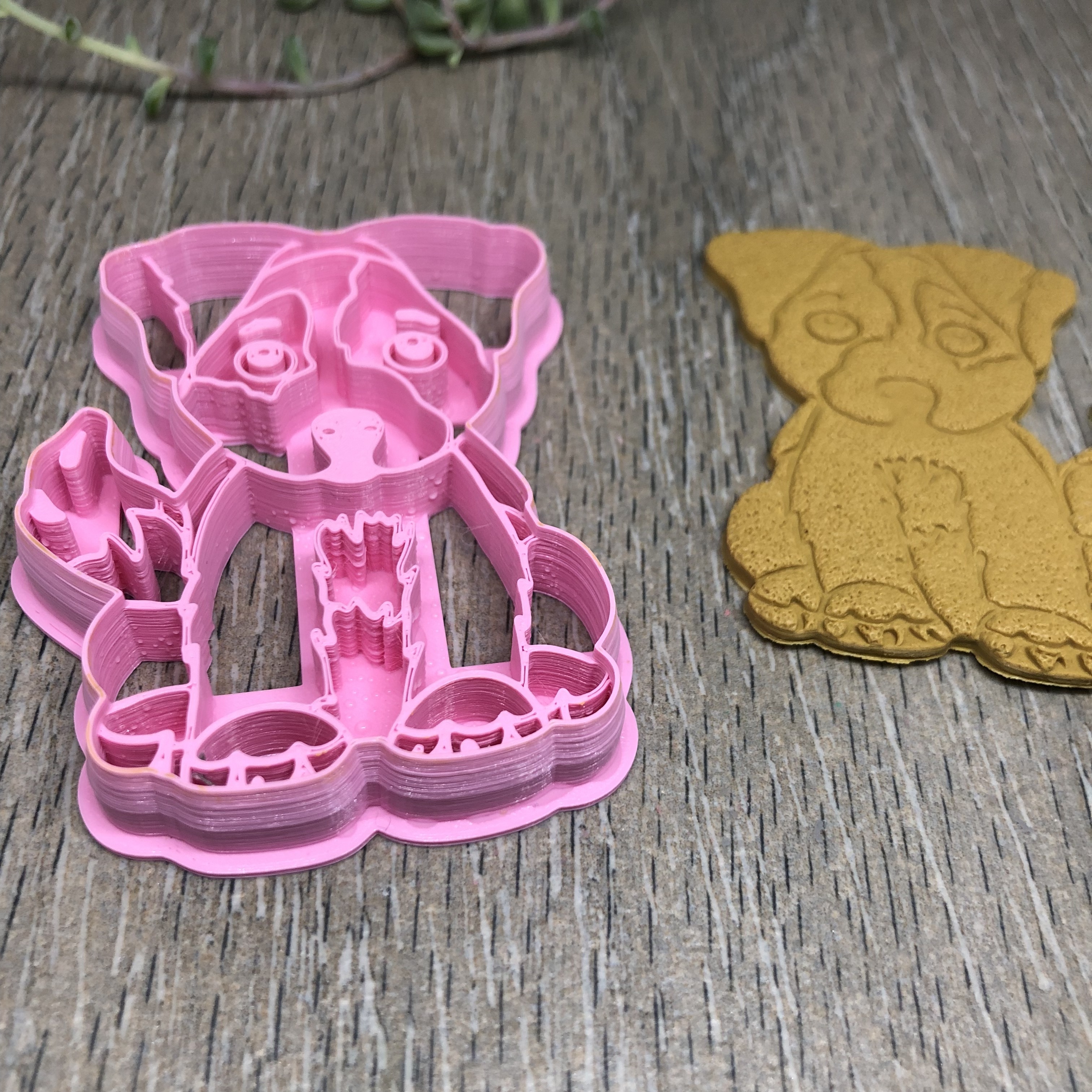 chien biscuit coupeur cuisinier fondant 3D print model - Mito3D