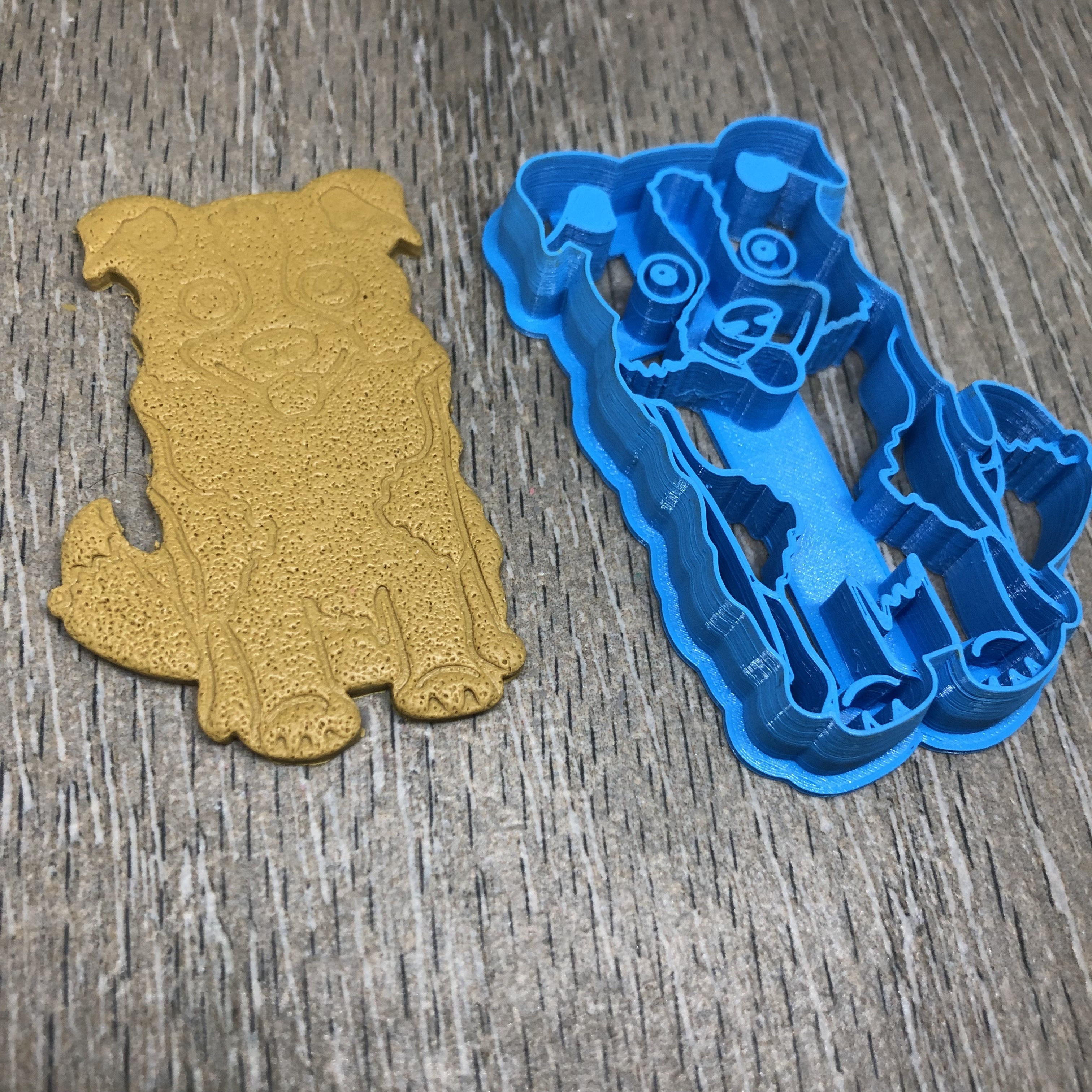 cão biscoito cortador Cortador fundente 3D print model - Mito3D
