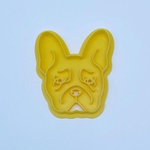 köpek kurabiye kesici 2 kesiciler fırın fondan Fransızca bulldog 3d print model - Mito3D