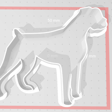 dog cookie cutter boxer home 3d print model - Mito3D