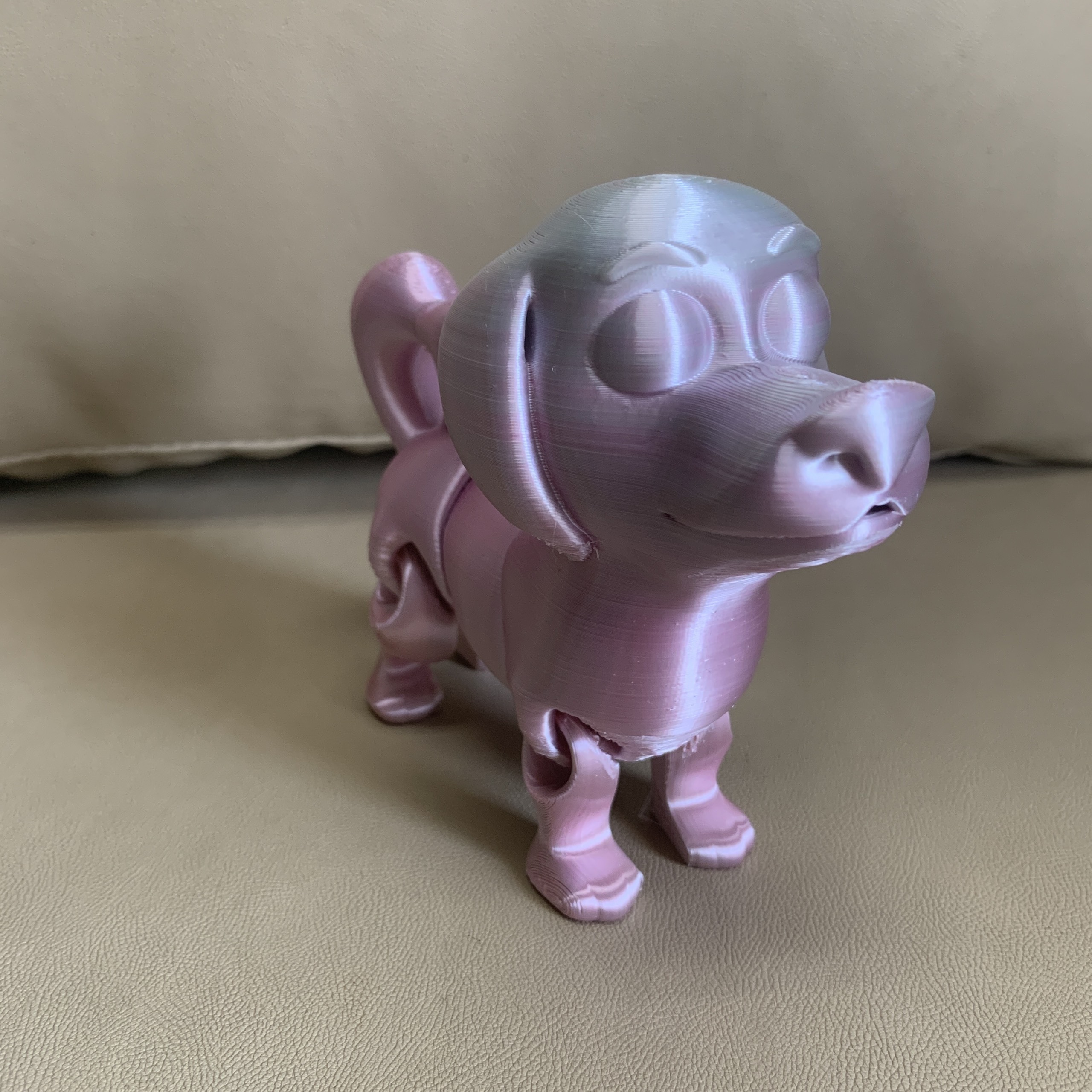 dog cute flexi toy print place 3D print model - Mito3D