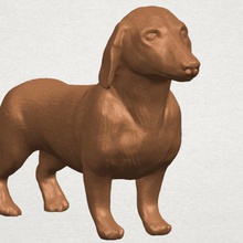 Hund dachshund various car chair tree table sofa character game exterior human interior people girl house miniatures figurines sculpture animal zoo mammal 3d print model - Mito3D