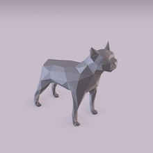 Hund Figur Tier Haustier häuslich Kunst Spielzeug Innere Dekoration Statue 3d print model - Mito3D