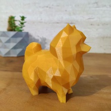 cane spitz tedesco pomerian lulu easy print di alcun supporto art cachorro poli basso pomerania da alem o amore doglove 3d print model - Mito3D