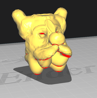 perro cabeza animales esculture criaturas dibujos animados 3d print model - Mito3D