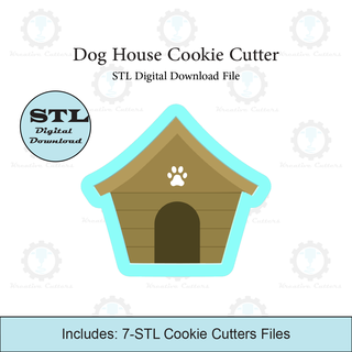 chien maison biscuit coupeur stl fichier Accueil 3d print model - Mito3D