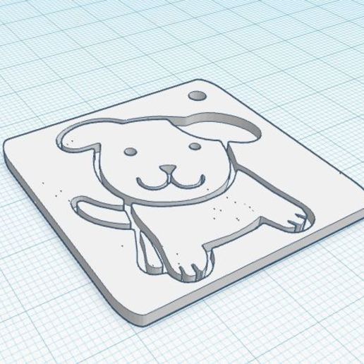 cão chaveiro jóias 3D print model - Mito3D