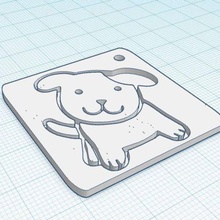perro llavero la joyería 3d print model - Mito3D