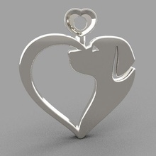 dog love jewelry frends beautiful 3d print model - Mito3D