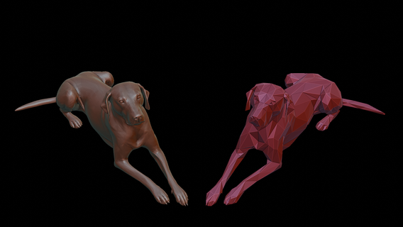 köpek minyatür 3d Yazdır model yavrusu Dalmaçyalı hayvan Evcil Hayvan yaratık çokgen Sanat düşük poli 3d print model - Mito3D