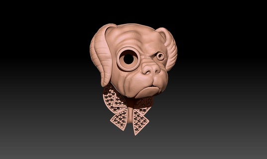dog necklace Jewelry 3d print model - Mito3D