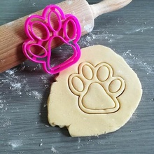 dog paw cookie cutter animal cute baking dough shape kitchen bake cookies speculoos 3d print model - Mito3D