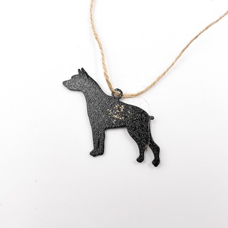 dog pendant necklace jewelry earrings animal wolf 3d print model - Mito3D
