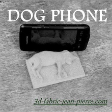 chien de téléphone la maison smartphone cellulaire stl utile objectif titulaire nature animal bureau table chevet cadeau 3d print model - Mito3D