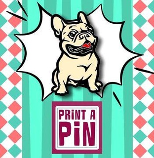 dog pin brooch pins keychain fridge magnet hoop earing 3d print model - Mito3D