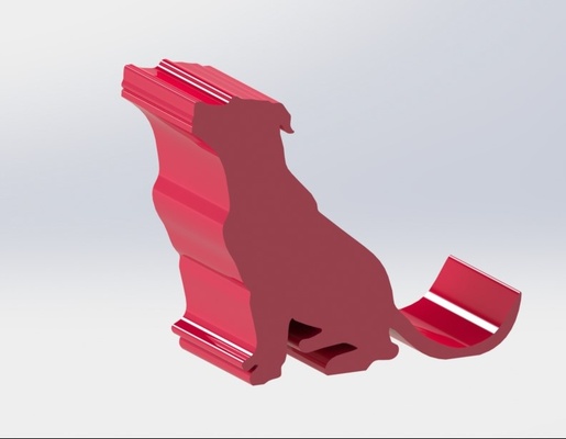 köpek pitbull hücre telefon kulp destek gadget cep telefonu hayvanlar sanat 3d print model - Mito3D